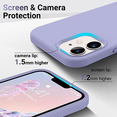 elago Compatible with iPhone 12 Case, iPhone 12 Pro Case, Liquid Silicone  Case for iPhone 12, Case for iPhone 12 Pro 6.1 Inch [Lavender] - Full Body