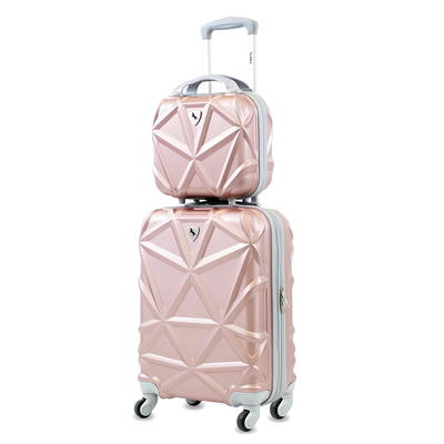  AMKA - Gem Hardside Carry On and Weekender Luggage Set, Hard  Sided Luggage with Spinner Wheels, 2-Pieces, Suitcase and Toiletry Bag,  (20-Inch and 12-Inch) Mint : Clothing, Shoes & Jewelry