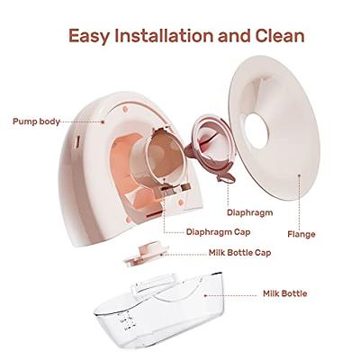 Momcozy M5 Hands Free Breast Pump, Double Wearable Breast Pump of Baby  Mouth Double-Sealed Flange with 3 Modes & 9 Levels