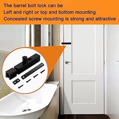 ANTEISI Gear Handle French Door Lock,Slide Barrel Bolt Latch, French Door  Latch,Inner Security Door Lock,Bedroom Door Lock Door Reinforcement  Lock,Black Barrel Lock Slide Lock,Cabinet Locks - Yahoo Shopping