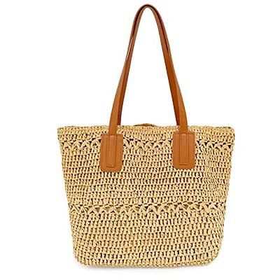 Half-Round Woven Straw Bag, Women's Summer Crossbody Bag, Casual Beach  Handbag For Holiday straw bag Half-Round Rattan Woven Straw Bag, Simple  Summer Beach Handbag, Women's Knitted Crossbody Bag