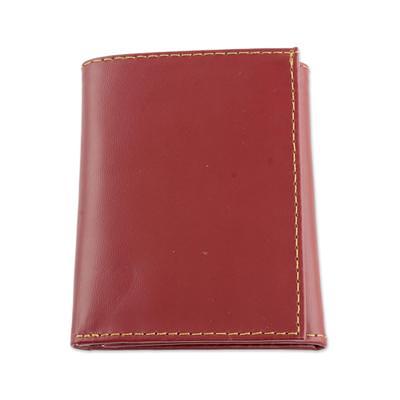 Montauk Leather Club Men's RFID Signal Blocking Genuine Leather Tri-Fold  Wallet with Gift Box 