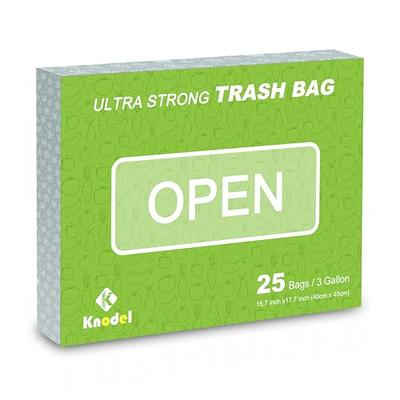 K KNODEL Drawstring Trash Bags, Perfect for Car Trash Can with Lid, and for  Car Trash Can with Zipper, Ultra Strong Garbage Bags, 3 Gallon, 25 Count -  Yahoo Shopping