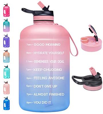 Venture Pal 64oz Motivational Quote Water Bottle with 2 Lids