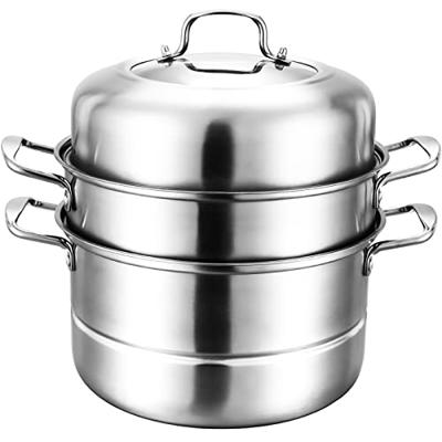2 Tier Steamer Pot, Stainless Steel Steaming And Cooking