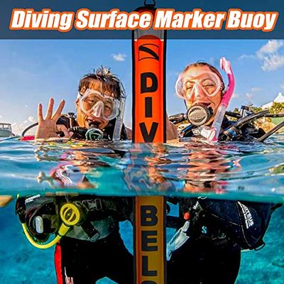 Scuba Diving Surface Marker Buoy Smb Safety Sausage Tube+dive Reel