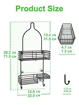 SMARTAKE Hanging Shower Head Caddy, Rustproof Bathroom Shower Shelf  Organizer, SUS201 Stainless Steel Over The Shower Storage Rack, for Toilet