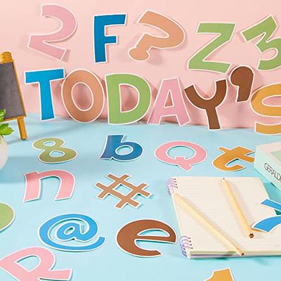 216 Pcs Boho Bulletin Board Letters Poster Board Letter Classroom  Chalkboard Decor 4 Inch Welcome Letters Combo Alphabet Numbers Punctuation  Symbol Cutouts with Adhesives Letters for Bulletin Board - Yahoo Shopping