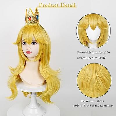 Long Blonde Princess Wig for Kids Girls, Golden Wavy Cosplay Wig + Crown  Brooch Earrings Accessories + Wig Cap for Halloween Costume Cosplay - Yahoo  Shopping