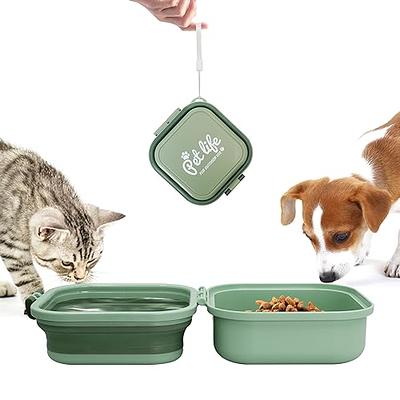 Vealind Stackable Dog Water Bowl Dispenser and Large Food Bowls for  Dogs/Cats/Pets, Nestable Raised Dog Bowl with Large Capacity No Spill  Non-Slip, Vehicle Carried Travel Slow Drinking, 2 Bowls (Blue) - Yahoo