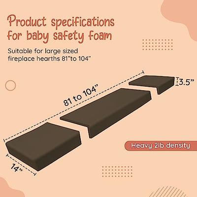 Soft & Extra Wide Edge Protector for Baby (12.5ft) with Strong 3M Tape, Baby  Proof Corners and Edges, Baby Proofing Furniture Padding, Foam Edge Guards  for Baby Safety, Fireplace (Grey) - Yahoo