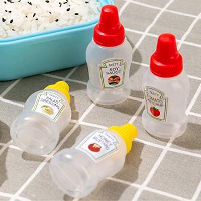 Mini Salad Dressing Container, Condiment Cups With Lids, Little Plastic Sauce  Cup, Reusable Portion Jars, Plastic Portable Containers Bottle For Office  Lunchbox Picnic Oil Soy Sauce Honey Salad Dressing, Spice Bottle, Kitchen