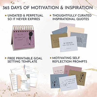 Inspirational Flip Calendar with Quotes - Desk Calendar, Motivational Desk  Gifts for Women, New Job Gift, Daily Affirmations for Women - Yahoo Shopping