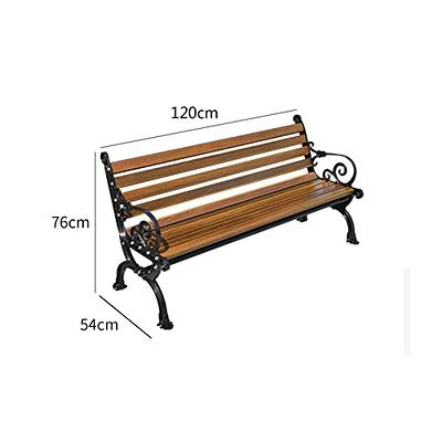 Dkelincs Outdoor Benches Clearance Garden Benches Metal Park Bench for  Outside 480bls Bearing Capacity Cast Iron Patio Furniture for Porch Yard  Deck