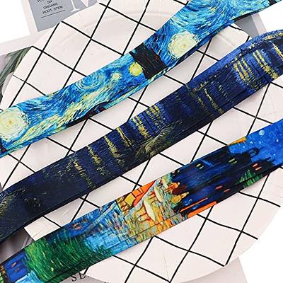 Juanooo Van Gogh Starry Night Lanyard Cool Art Lanyard for Keys