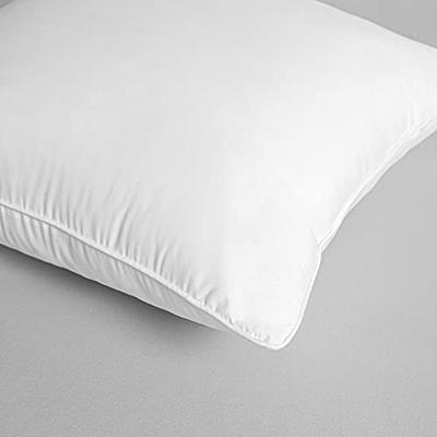 Oubonun 20 x 20 Throw Pillow Inserts, Firm and Fluffy Decorative Square  Pillows for Couch Bed Sofa with Soft Cotton Cover White Cushion with Down