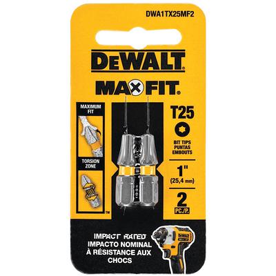 DeWalt Maxfit Torx T30 x 2 in. L Power Bit S2 Tool Steel 2 pc