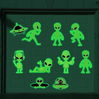 Set of Assorted Spooky Themed Glow Stickers - Halloween Wall Glow