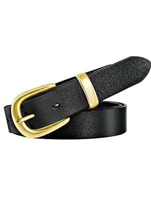 Reversible Belt for Women, CR 1.25 Womens Leather Belt for Jeans Pants Black & Brown, Trim to Fit