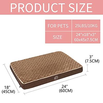 EMPSIGN Orthopedic Dog Bed Mat Dog Crate Pad Reversible Warm and