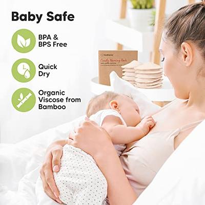 Organic Bamboo Viscose Nursing Pads - 14 Washable Breastfeeding Pads, Wash  Bag, Reusable Breast Pads for Breastfeeding, Nipple Pads for Breastfeeding,  Breastfeeding Essentials (Neutrals, M 3.9) - Yahoo Shopping