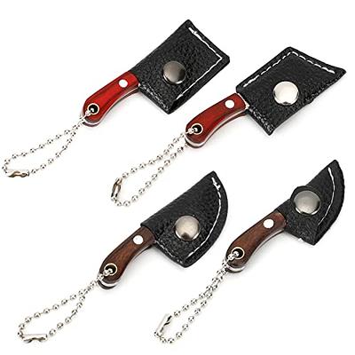 Mini Pocket Knife Set Damascus Utility Chef Knife Cleaver Cutter