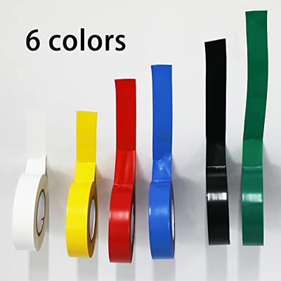 QILIMA Electrical Tape Colors 6 Pack 3/4-Inch by 60 Feet,Lead-Free Flame  Retardant Electrical Tape, Adhesive for General Home Vehicle Auto Car Power  Circuit Wiring Multicolor (130mic) - Yahoo Shopping