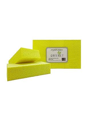 GREENET Cellulose Large Sponges for Cleaning, Multi-use Scrub, for