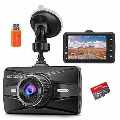 3 Channel Dash Cam Front and Rear Inside,1080P Full HD 170 Deg Wide Angle Dashboard  Camera,2.0 inch IPS Screen,Built in IR Night Vision,G-Sensor,Loop Recording,24H  Parking Recording. - KENTFAITH