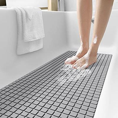 ComfiLife Bath Mat for Bathroom Tub and Shower – Non Slip Extra Large  Bathtub Mat with Drain Holes & Suction Cups - Wave