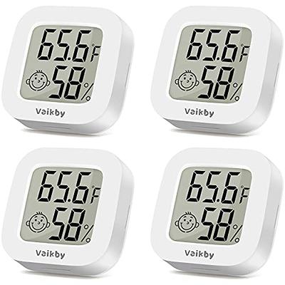 Vaikby Indoor Thermometer 2Pack, Humidity Gauge Meter Digital Hygrometer  Room Thermometer for Home, Hight Accurate Temperature and Humidity Monitor