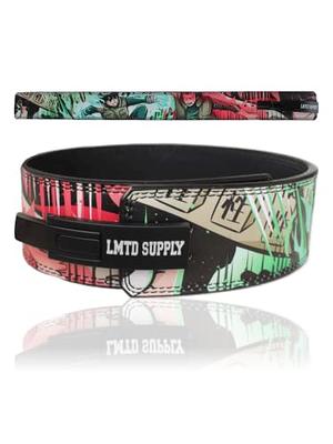 Anime Lever Belt, Green Design B Weight Lifting Belt, Heavy Duty