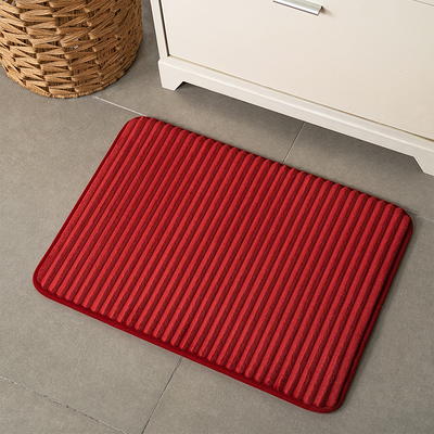 Mainstays Polyester Skid Resistant - Red - 24 x 40 in