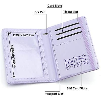 Deziliao Passport Holder,Passport Holder Card Slots