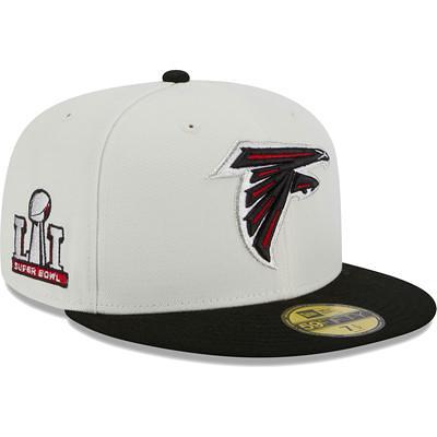 Men's New Era Black Atlanta Falcons Omaha Throwback 59FIFTY Fitted Hat