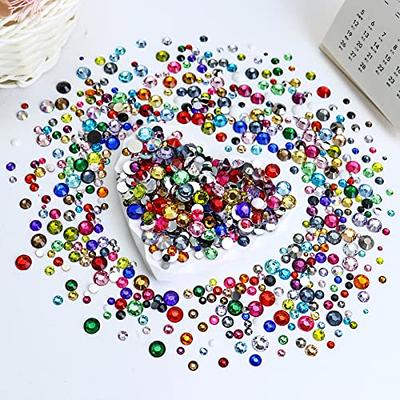 Briskbloom 4500PCS 3mm Resin Flatback Rhinestone, Solid White