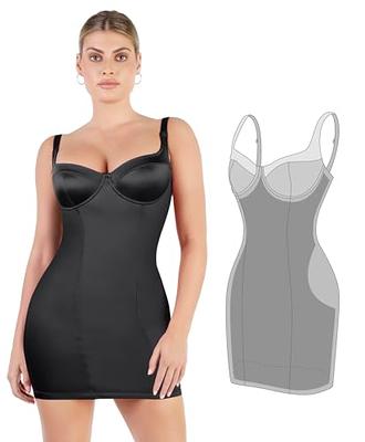 Express  Body Contour Built-In Shapewear Ruched Midi Dress in