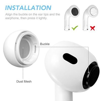 [3 Pairs] Replacement Ear Tips for Airpods Pro and Airpods Pro 2nd  Generation with Noise Reduction Hole,Silicone Ear Tips for Airpods Pro with