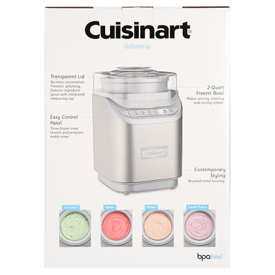 Cuisinart 2 Qt Ice Cream and Yogurt Maker in Brushed Chrome