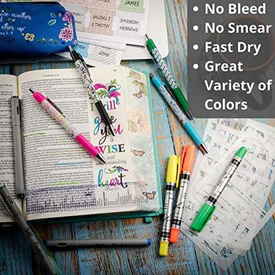 Mr. Pen- Bible Pages Kit, Journaling Supplies- Highlighters and Pens No  Bleed, Bible Study Journal