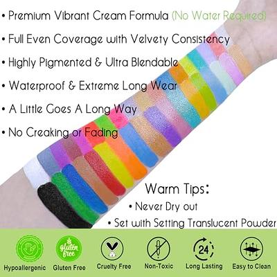 Face Body Paint Vibrant Colors Painting Palette Face Painting