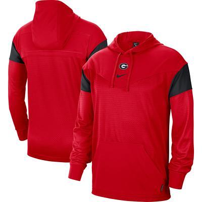 Men's Nike Scarlet/Black San Francisco 49ers Sideline Athletic Arch Jersey  Performance Pullover Hoodie