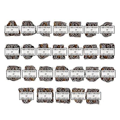 HASHCART Wooden Pottery Stamps for Block Printing - Stamp Alphabet, Made in  India Ink Stamps, Wood Blocks for Crafting on Fabric, Blocks, Clay & Henna  Tattoo, Perfect Wood Stamps for Craft 