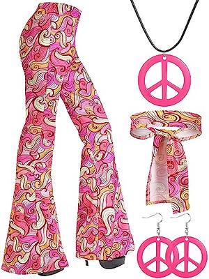  Zhanmai 70s Costume for Women 70s Disco Costume Pants Bell  Bottom Flared Pants Hippie Vintage Style Clothing (Medium) : Clothing,  Shoes & Jewelry