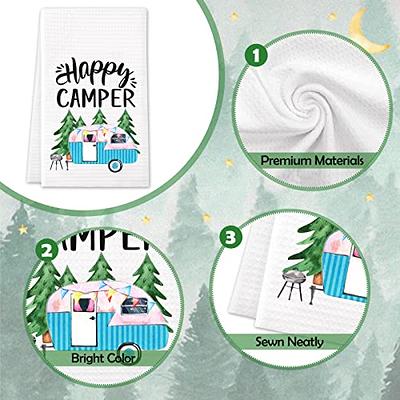 Camping Kitchen Towels Set of 4 Cute Camper Dish Towels Sets Colorful  Camping Towel Camping Gifts for Women Camper Hand Towels Camping  Accessories for