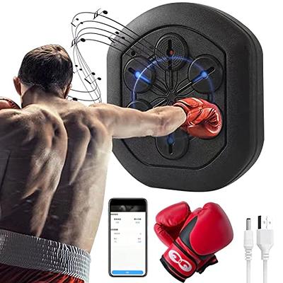  Music Boxing Machine,Smart Music Boxing Machine Wall Mounted  with 9-Level Speed Adjustment,One Punch Boxing Machine with LED Light,  Boxing Game with Bluetooth Music,with 2 Pairs of Boxing Gloves : Sports