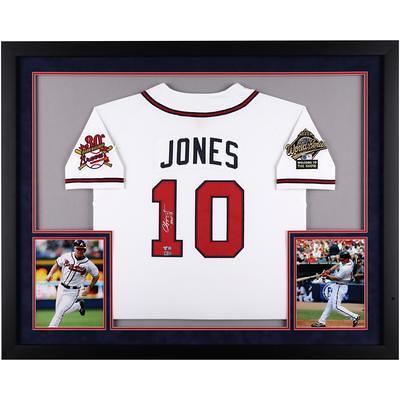 Atlanta Braves 2021 MLB World Series Champions Mahogany Framed Logo Jersey  Display Case