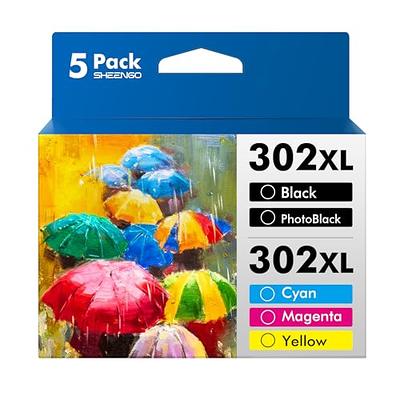 Epson 302XL High-Yield Remanufactured Ink Cartridge 5-Pack Combo