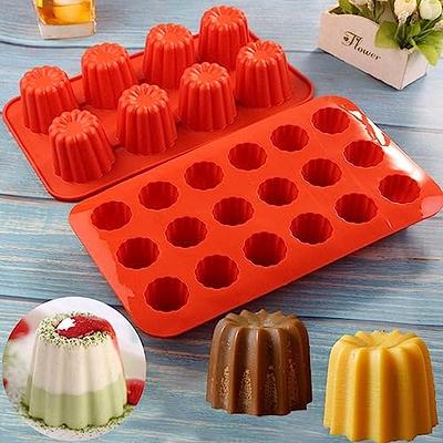 Cavity Silicone Mould Cannele Mould Chocolate Molds Cake Pan Baking Tray  For for Making Cupcake Fondant Mousse Muffin Jelly Ice Pudding(18-Cavity) -  Yahoo Shopping