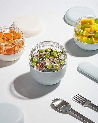 W&P Porter Seal Tight Glass Lunch Bowl Container w/ Lid | Cream 24 Ounces |  Leak & Spill Proof, Soup & Stew Food Storage, Meal Prep, Airtight